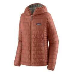 Patagonia W's Nano Puff® Hoody - Recycled Polyester -Sportswear Shop ws nano puffr hoody recycled polyester jacket patagonia burl red s 877510