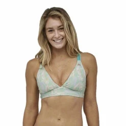Patagonia W's Nanogrip Sunset Swell Bikini Top - Recycled Plastic