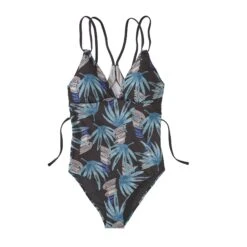 Patagonia W's Nanogrip Sunset Swell Swimsuit - Recycled Plastic -Sportswear Shop ws nanogrip sunset swell swimsuit recycled plastic swimwear patagonia tropical ecuador ink black s 624922