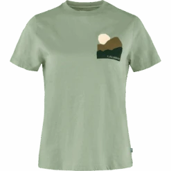FJÄLLRÄVEN W's Nature T-shirt - Organic Cotton -Sportswear Shop ws nature t shirt organic cotton shirt fjallraven sage green s 776735