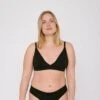 W'sOrganic Cotton Triangle Bra -Sportswear Shop ws organic cotton triangle bra bra organic basics black xs 299272