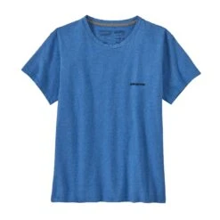 Patagonia W's P-6 Logo Responsibili-Tee - Recycled Cotton & Recycled Polyester -Sportswear Shop ws p 6 logo responsibili tee recycled cotton recycled polyester shirt patagonia 495171
