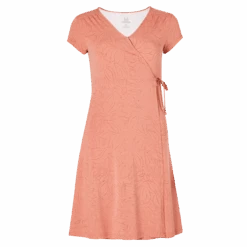 Sherpa W's Padma Wrap Dress - Modal & Organic Cotton -Sportswear Shop ws padma wrap dress modal organic cotton dress sherpa brick dust leaf m 239945