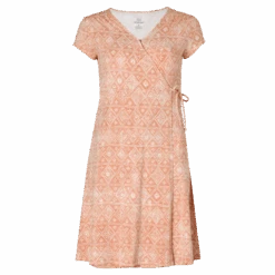 Sherpa W's Padma Wrap Dress - Modal & Organic Cotton -Sportswear Shop ws padma wrap dress modal organic cotton dress sherpa desert sand geo s 366467
