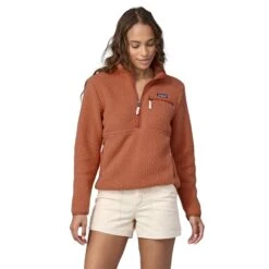 Patagonia W's Retro Pile Fleece Marsupial - Recycled Polyester -Sportswear Shop ws retro pile fleece marsupial recycled polyester shirt patagonia sienna clay s 209170
