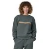 Patagonia W's Ridge Rise Stripe Uprisal Crew Sweatshirt - Recycled Polyester & Recycled Cotton -Sportswear Shop ws ridge rise stripe uprisal crew sweatshirt recycled polyester recycled cotton shirt patagonia nouveau green s 168787