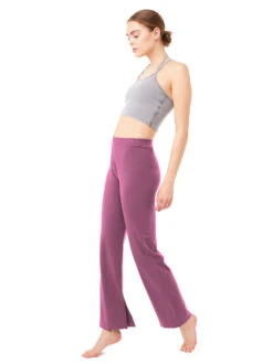 MANDALA W's Side Slit Yoga Pants - Tencel Lyocell & Organic Cotton -Sportswear Shop ws side slit yoga pants tencel lyocell organic cotton pants mandala 263471