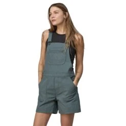 Patagonia W's Stand Up Overalls - 5" - Organic Cotton -Sportswear Shop ws stand up overalls 5 organic cotton onepieces patagonia nouveau green m 568362