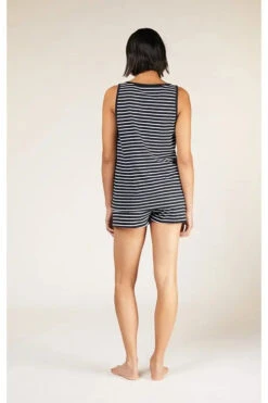 W's Stripe Pyjama Vest - 100% Organic Certified Cotton -Sportswear Shop ws stripe pyjama vest 100 organic certified cotton shirt people tree 226506