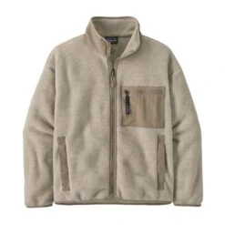 Patagonia W's Synchilla® Fleece Jacket - 100% Recycled Polyester -Sportswear Shop ws synchillar fleece jacket 100 recycled polyester jacket patagonia oatmeal heather wseabird grey xs 214864