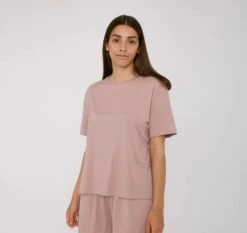 W's TENCEL Lite Tee -Sportswear Shop ws tencel lite tee t shirt organic basics dusty rose xs 612099