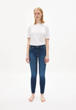 Armedangels W's Tillaa - Stretch Mid Waist Skinny Jeans - Organic Cotton -Sportswear Shop ws tillaa stretch mid waist skinny jeans organic cotton pants armedangels iris blue 26 30 744659