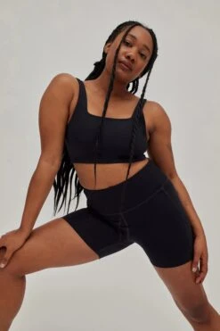 W's Tommy Bra Square Neck - Made From Recycled Plastic Bottles -Sportswear Shop ws tommy bra square neck made from recycled plastic bottles underwear girlfriend collective 980719