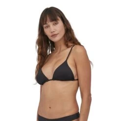 Patagonia W's Upswell Bikini Top - Recycled Plastic -Sportswear Shop ws upswell bikini top recycled plastic swimwear patagonia ink black s 291386
