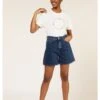 Yetta Denim Shorts - 100% Organic Cotton -Sportswear Shop yetta denim shorts 100 organic cotton pants people tree 282807